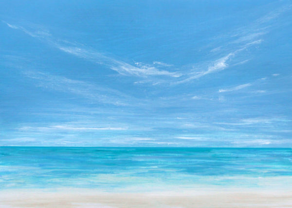 Tropical beach painting