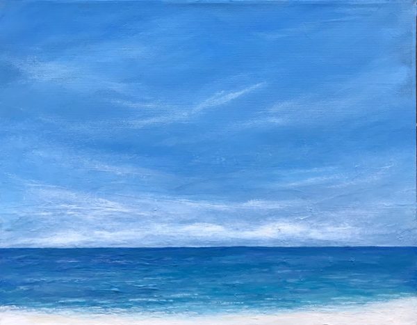 tropical beach painting