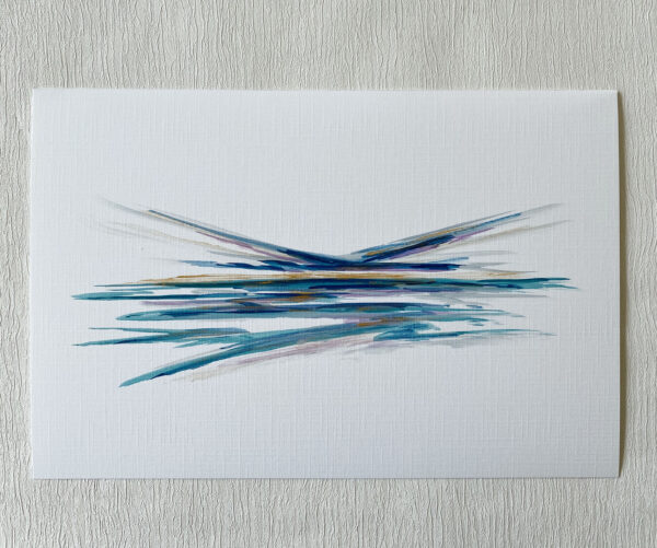 mini ink abstract painting on paper