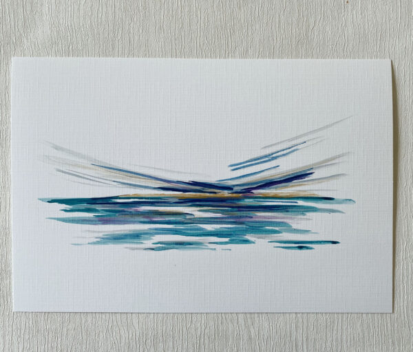 mini ink abstract painting on paper