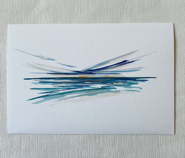 mini ink abstract painting on paper