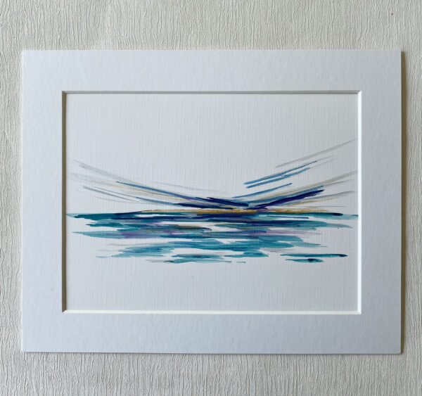 mini abstract painting on paper